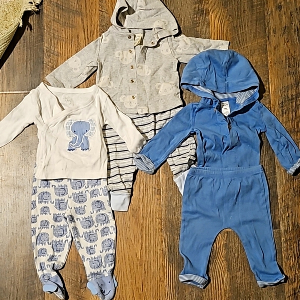 *BUNDLE* 3 BABY BOY OUTFITS 3TO6MO.